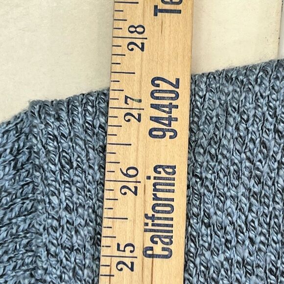 By Design Women's Knit V Neck Long Sleeve Pullover Sweater Heather blue Size 1X - Picture 8 of 8